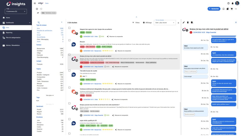 Odigo Insights console 1